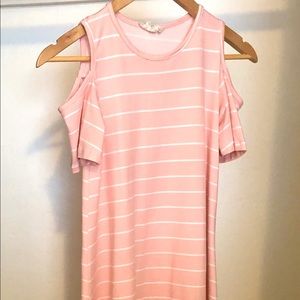 Btween Girls Size 10 Cold Shoulder Dress